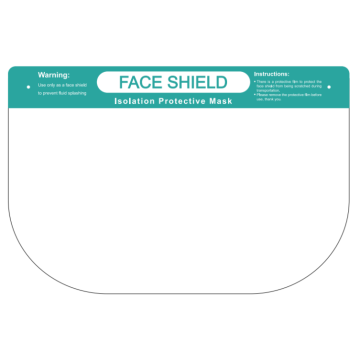 Topeng padat untuk mengelakkan percikan FACE SHIELD